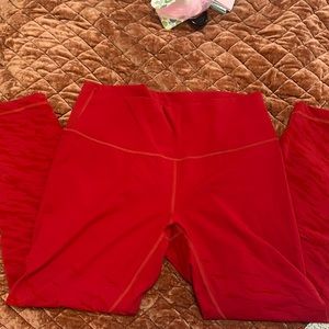 Lunar New Year Wunder under high waist leggings size 14 dark red